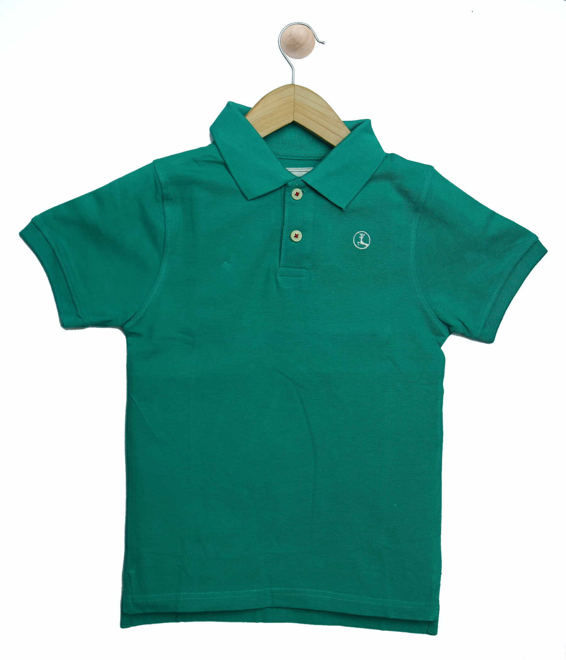 Red Line Boys Organic Green Polo T-Shirts - HoppingDeer